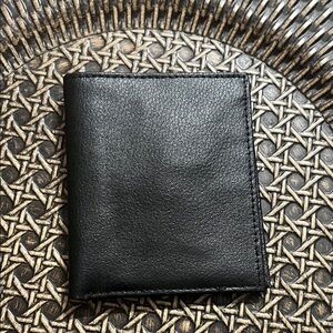 Men’s Black Suede Leather Wallet